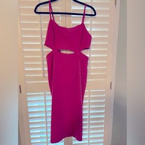 Pink cut out dress